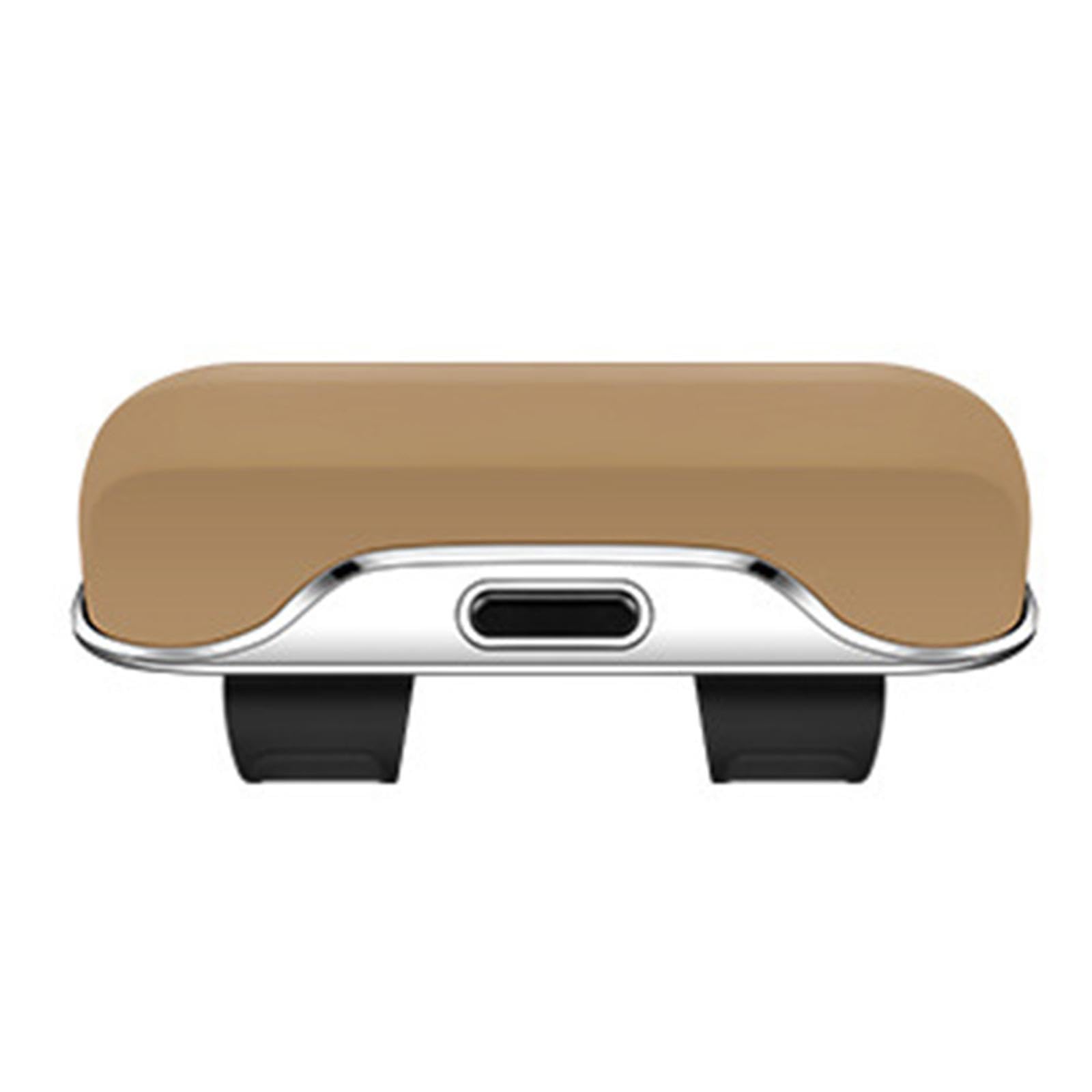 F Fityle Étui à Lunettes Voiture Porte-Lunettes Organisateur Dispositif de Rangement Boîtier Protecteur en PP Adapté pour Femmes Hommes Usage Quotidien Déplace, Beige