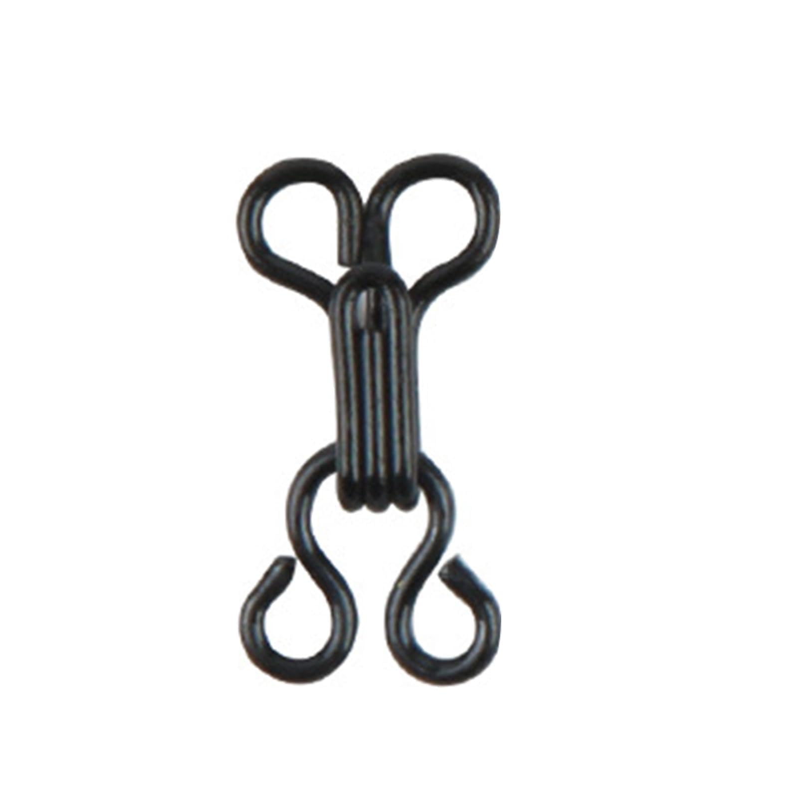 Xjdzineq 100Pcs Metal Snaps Sewing Hook Bra Hooks Small Eye Closure Connector Buckle Bra Craft Hardware