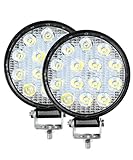 AOCISKA 2PCS 4.5Inch Round LED Offroad Lights,42W...