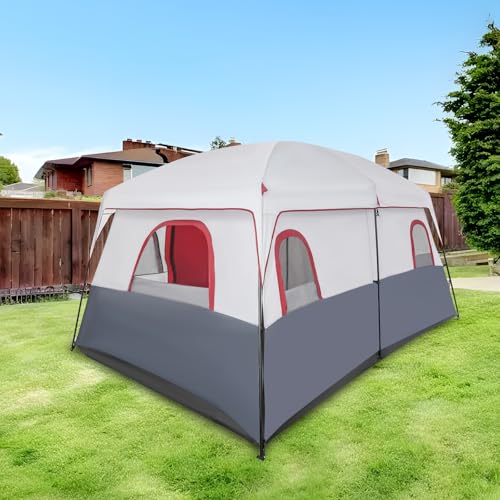 Carpa de camping familiar para 8-12 personas con múltiples habitaciones miniatura 7