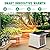Kiroto 1500w Greenhouse Heater, Fast Heating Heater, Portable Outdoor Winter Heater With Thermostat For Plants & Vegetables, Electric Greenhouse Fan And Heating Mode, Safe and Easy To Use, 110v