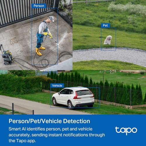 Image of Tapo C530WS 3K 5MP Outdoor Pan /Tilt Security Wi-Fi Camera|360 Motion Tracking|Free AI Detection-Person, Pet & Vehicle|Starlight Color Night Vision|Sound and Light Alarm
