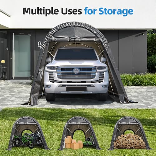 10x20 FT Portable Steel Frame Carport