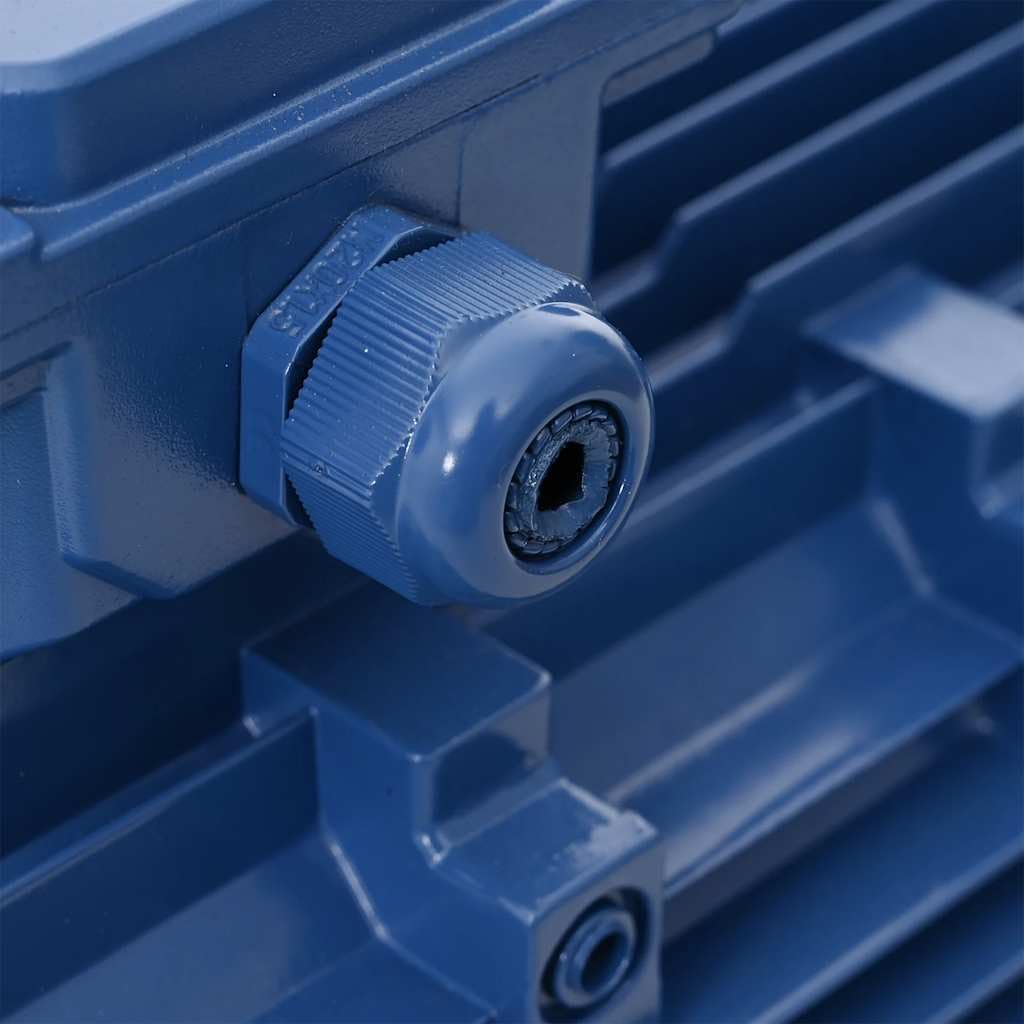 vidaXL Moteur Electrique Triphasé Moteur à Courant Alternatif Compresseur Palan Treuil Entraînement de Poulie 2,2kW/3 CH 2 Pôles Aluminium 2840 TR/Min