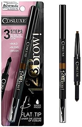 123 Brow 3 Steps Waterproof Eyebrow Pencil #Caramel