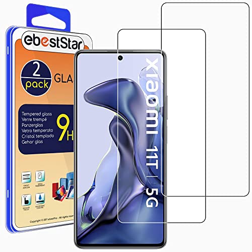 ebestStar - {Pack x2} Verre trempé Compatible avec Xiaomi 11T, 11T Pro Film Protection Ecran Anti Casse, Anti-Rayure, Pose sans Bulles [Phone: 164.1 x 76.9 x 8.8 mm, 6.7''] Cover