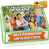 OBLEA o Papel de AZÚCAR, Personalizada para Tarta con Foto, Nombre y Edad – Imagen Comestible Cumpleaños – Calidad Fotográfica Profesional – Varios Tamaños – Rectangular