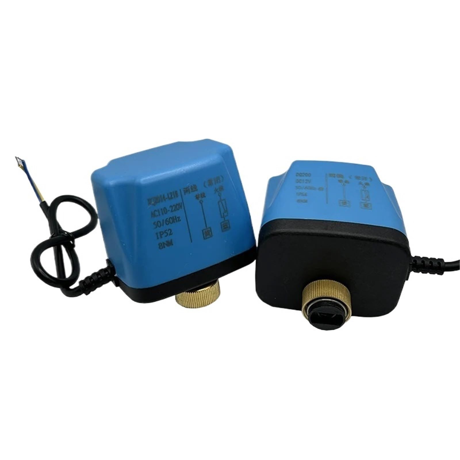 Uyqukggpsn 220Vac 1Pcs Motorized Ball Valve Actuator 2-Wire Ac220v Dc24v Dc12v Electric Ball Valve Motor