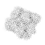 gros flocons de neige en anglais [Matériaux de qualité supérieure] Fabriqués à partir de tissu durable, ces flocons de neige sont légers mais suffisamment robustes pour une utilisation répétée. chaque pièce mesure environ 2,7 cm (1,1 pouces) avec des couleurs rouge et éclatantes qui conservent leur éclat saison après saison sans se décolorer ni se déchirer facilement.