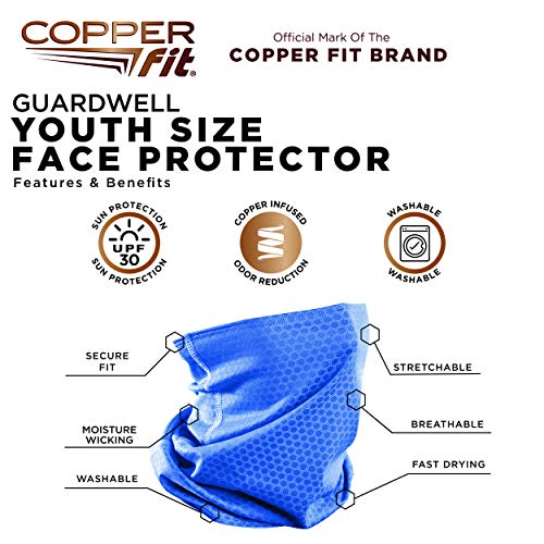 Copper Fit girls Guardwell Face Cover and Neck Gaiter2