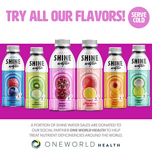 Powerful Hydration Water, Flavored Drink with Vitamin D, Antioxidant Beverage, Zero Sugar, Pack of 12 Bottles, 500mL Each - ShineWater (Poma-Grape) - Thumbnail 7