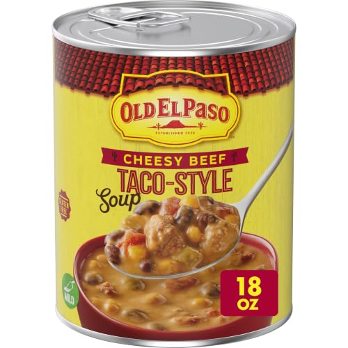 Image of Old El Paso Cheesy Beef Taco-Style Soup, Mild, Gluten Free, 18 oz