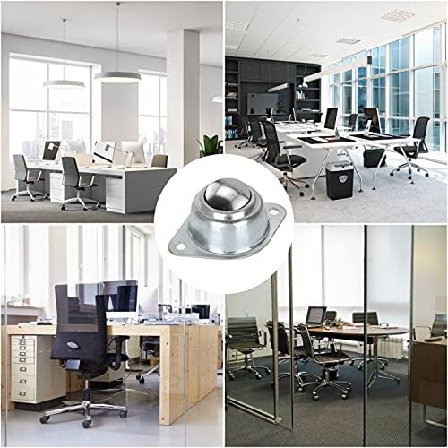 Miniatura 8 de Paquete de 16 rodamientos de transferencia de bolas de rodillo de 34 pulgadas, unidad de rodamientos de transferencia, rodamientos de bolas de acero