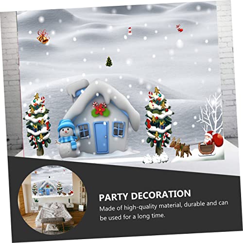 Uonlytech 1 Peça Pano De Neve Sonhos Pendurado Decoração De Natal Decoração De Presépio Foto Fundo Á