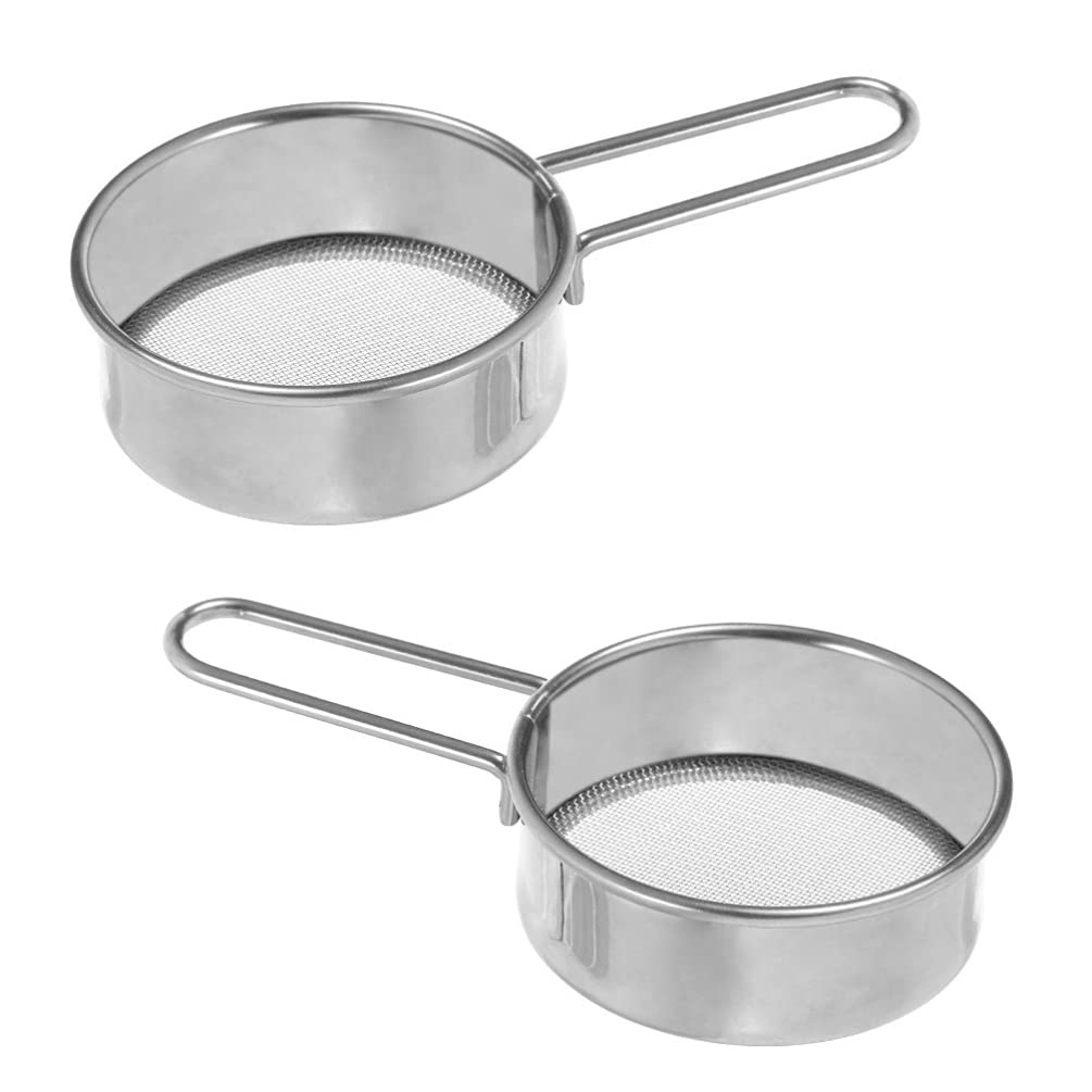 Edelstahl Mesh Mehl Puderzucker Sieb Sieb Tasse Bac Produktbild-Vorschau 3