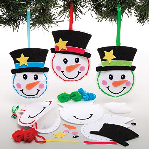 Pack De 3 Kits De Costura De Renos Navideños De Baker Ross, Decora Y Cuelga En El árbol, Manualidad Infantil Desde 5 Años