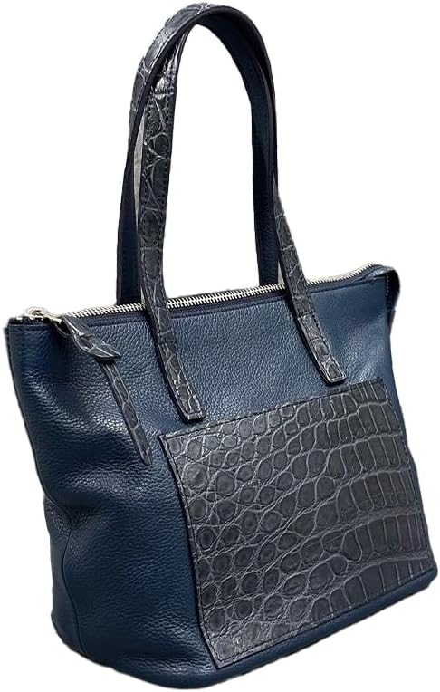 [Queen Classico] レザック バッグ イタリアンカーフ クロコダイル ミニトートバッグ 国産(日本製) viola