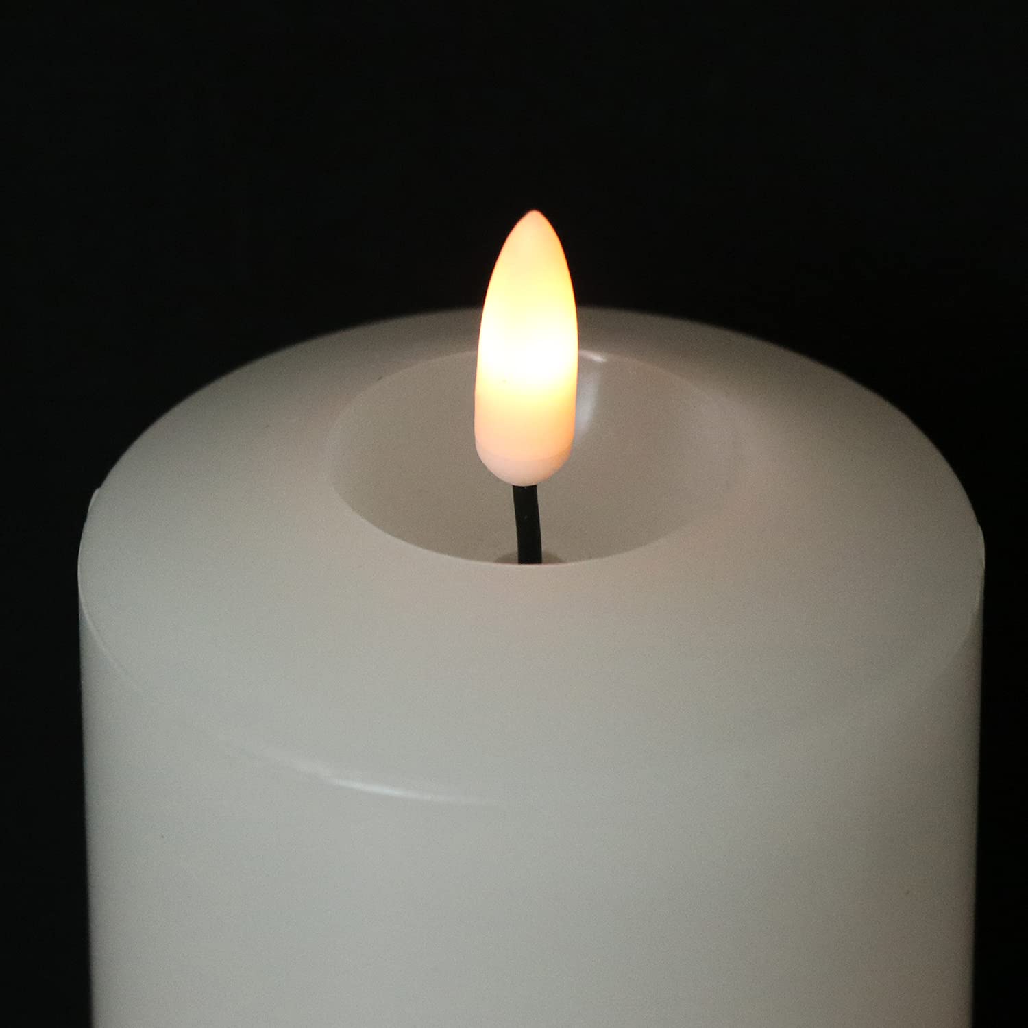 8 Bougies Effilochantes Sans Flamme Eldnacele - Télécommandes & Minuterie - Cire Véritable 24.5cm