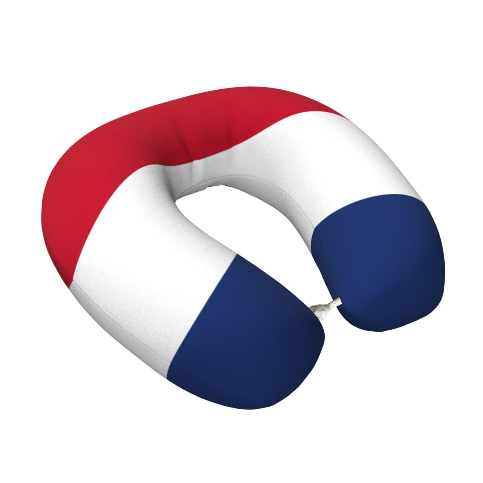 Yyoretp Dutch flag Print Travel Pillow Pure Memory Foam Neck Pillows Portable Headrest for Airplane