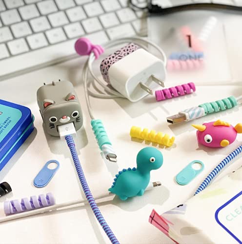 2pk Cable Organizer Protector & Screen Cleaner