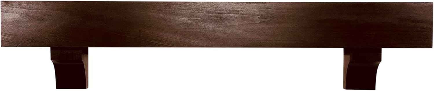 Beam Fireplace Mantel with Corbels Floating Shelf Rustic Reclaimed