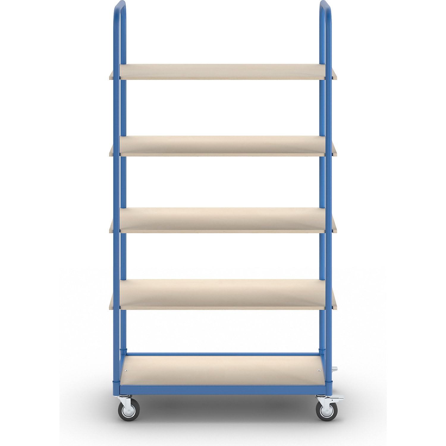 eurokraft | Etagenwagen | 5 Etagen | Ladeflächen-LxB 1050 x 475 mm