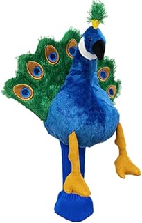 Daphne's Novelty Animal Golf Headcovers - Peacock Golf Driver Headcover, Blue
