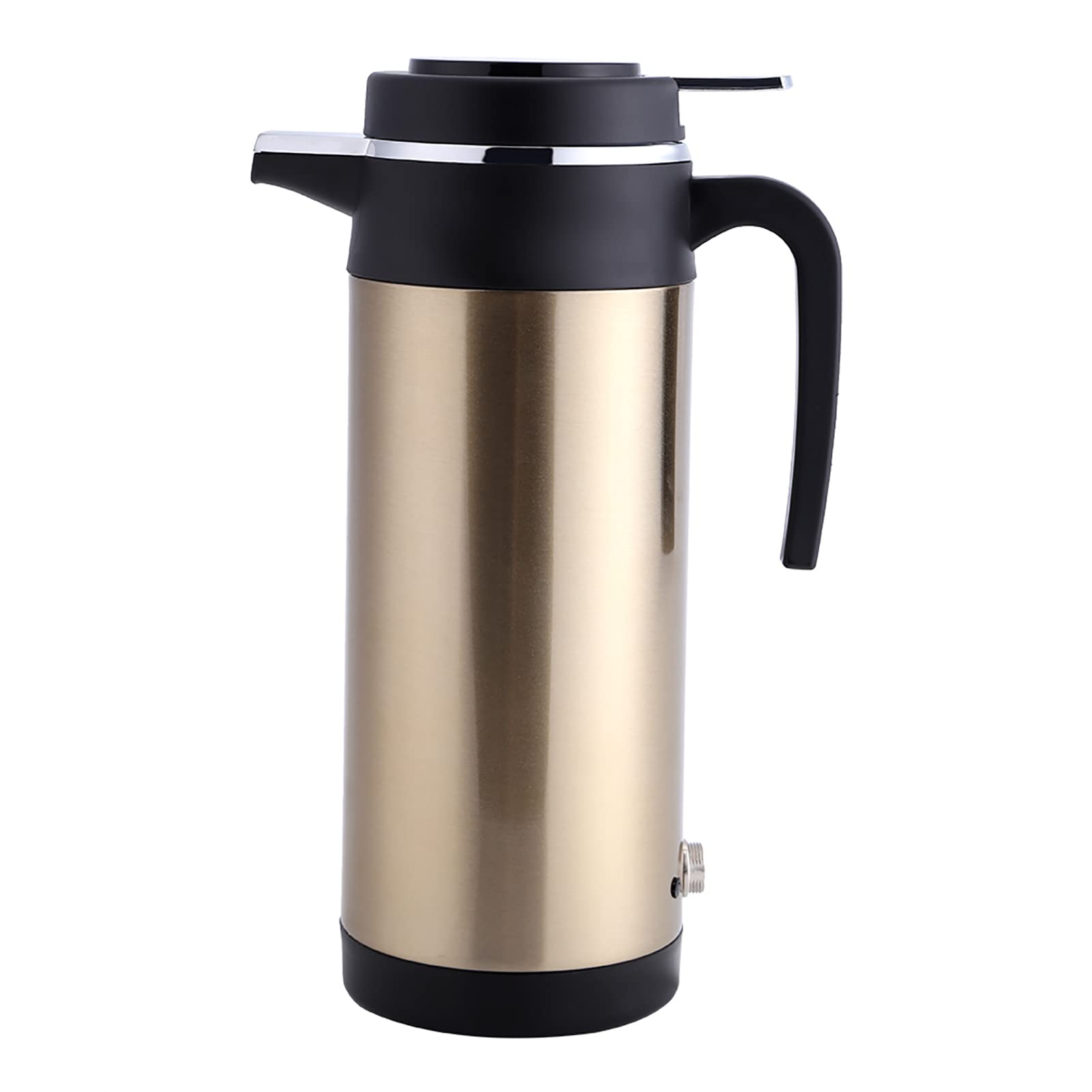 Taza Calefactora para Coche de 12 V, Taza de Viaje para Calefacción de Coche de 850 Ml, Taza de Café Eléctrica de Viaje Portátil de Acero Inoxidable, Calentador de Agua Antideslizante