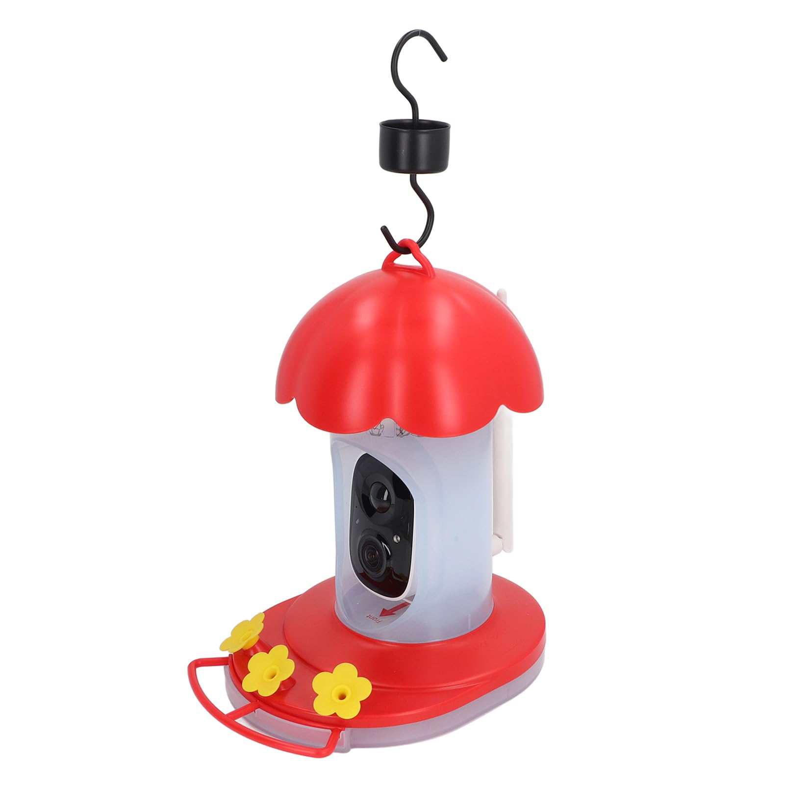 Cámara AI 1080P HD Comedero para Pájaros para Grabadora de Observación de Aves Al Aire Libre IP65 Impermeable con Capacidad de 2L Comedero para Pájaros con Cámara para Amantes de Las Aves