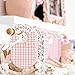 eoscasely Baby Closet Divider, Baby Wardrobe Organizer, Double-Sided Design, Nursery Decor Clothes Hanger Dividers for Sorting 8 Sizes from Newborn to 12+ Months (Pink)