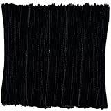 Black Pipe Cleaners (500 Pack) Chenille Stems for DIY Art Decorations Creative Craft (6 mm x 12 Inch)