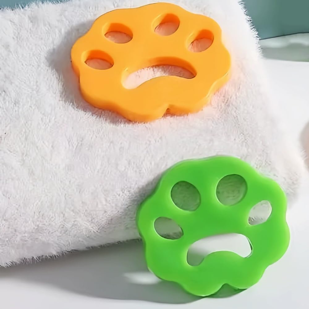 2 removedores de pelo de mascotas para lavandería, accesorio reutilizable para lavadora y secadora, recogedor de pelusas de gatos y perros