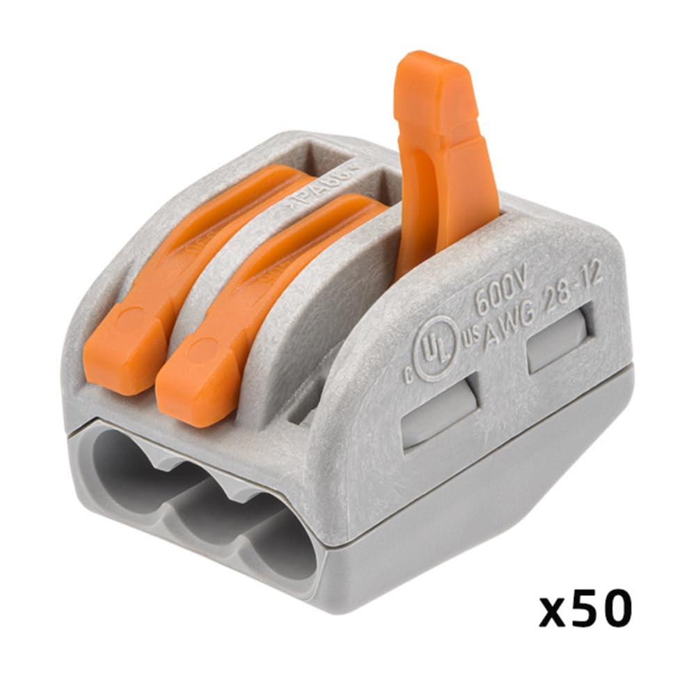 WAGO - WAGO Plastikeimer 100 Verbindungsdosenklemmen - Sortiment 100 Stück Hebelklemmen Typ 222 2-Leiter-Klemmen, 3-Leiter-Klemmen und 5-Leiter-Klemmen