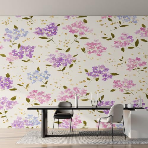 Papier Peint Fleur Rustique pour masquer et sublimer un mur