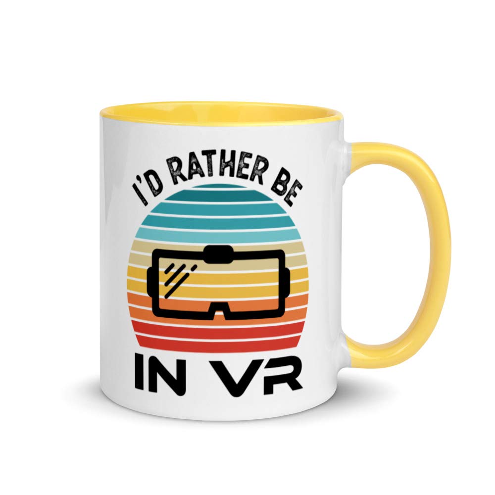 Rather be in VR Virtual Reality Gift Mug with Color Inside-picture-17