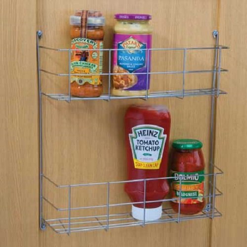 FittingsCo SignatureTwo Tier Heavy Duty Chrome Plated Steel Minimalist Tiered Shelf