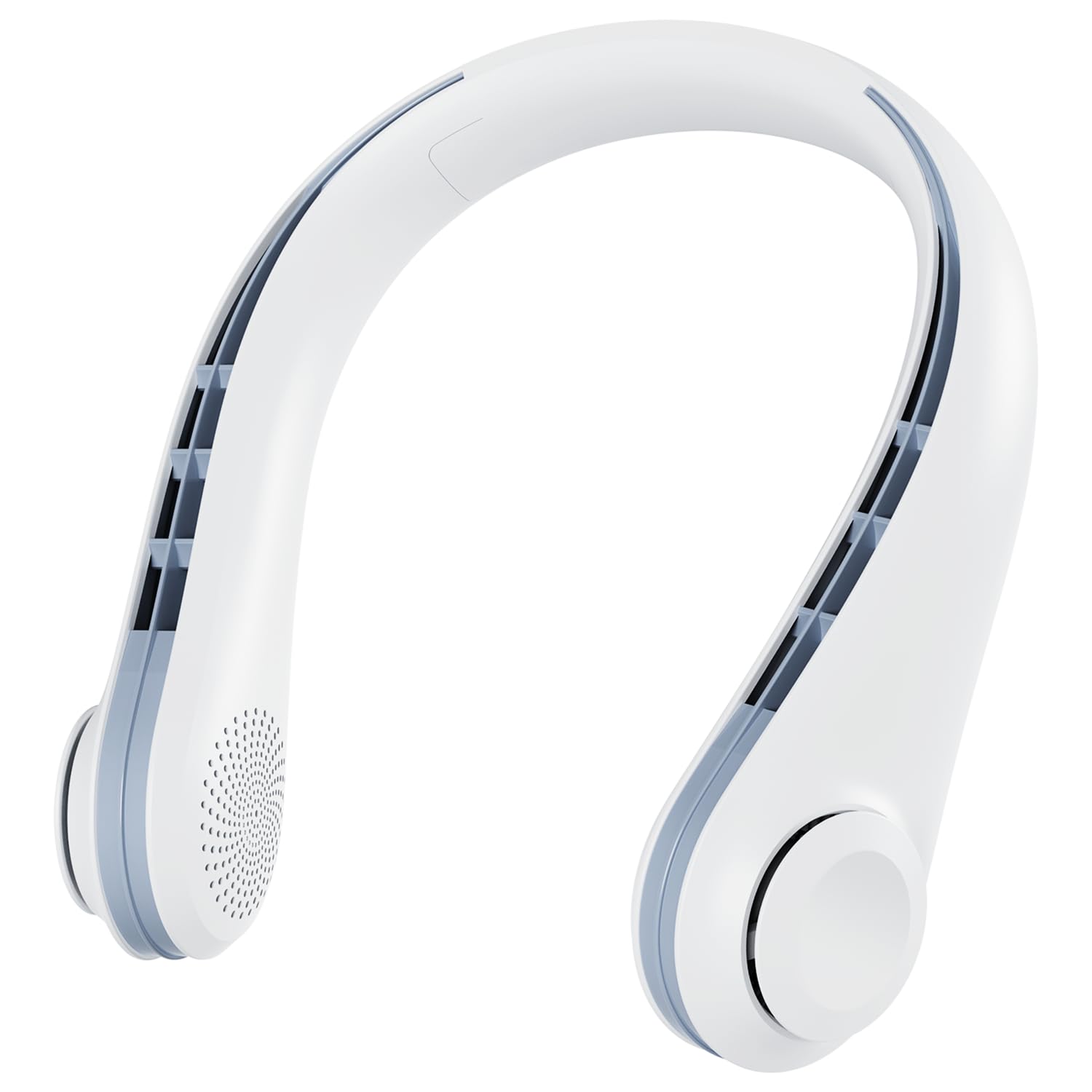 ACELIFE Ventilador de Cuello, 5000mAh Ventilador Cuello Portátil Silencioso USB Recargable Cuello de silicona suave ajustable con 3 Velocidades Para Deportes, Interior, Exterior