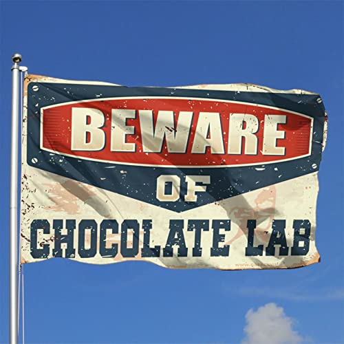Drapeau de laboratoire de chocolat grand format 152x244 cm avec œillets de fixation - 2