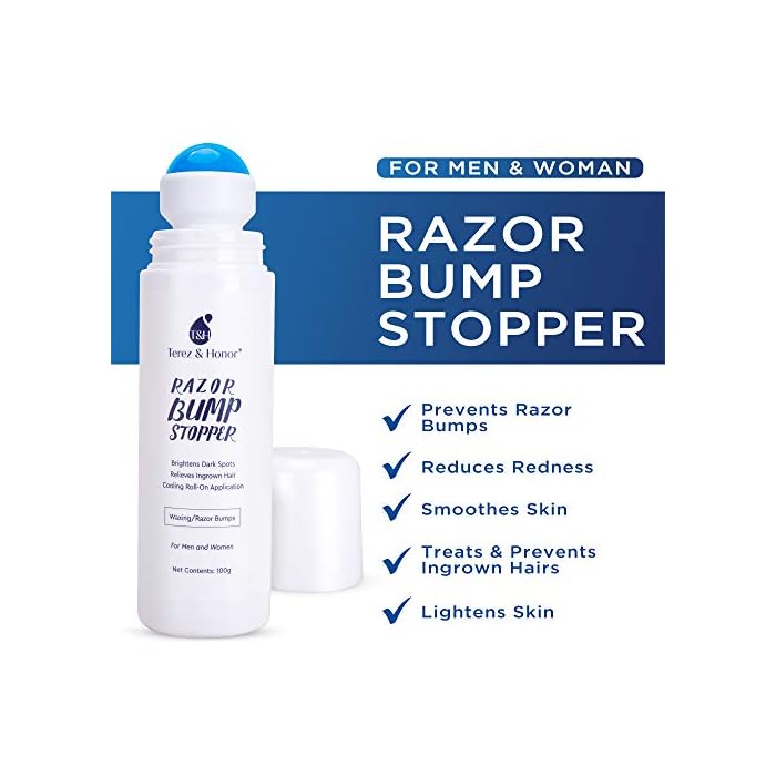 Razor Bump and Ingrown Hairs Serum After Shave Solution RollOn for
