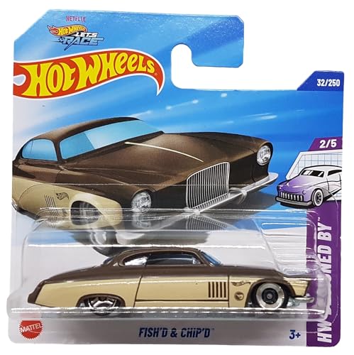 Hot Wheels - Fish´d & Chip´d - HW Designed by 2/5 - JBC21 - Short Card - TH Treasure Hunt - Netflix Let´s Race - Mattel 2025-1:64
