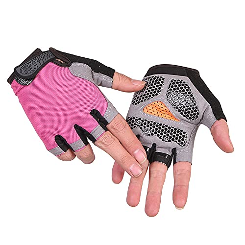 Mitaines de sport unisexes pour canoë, planche à voile, kiteboard, voile - Sangle de poignet réglable - Rose - Taille S Cover