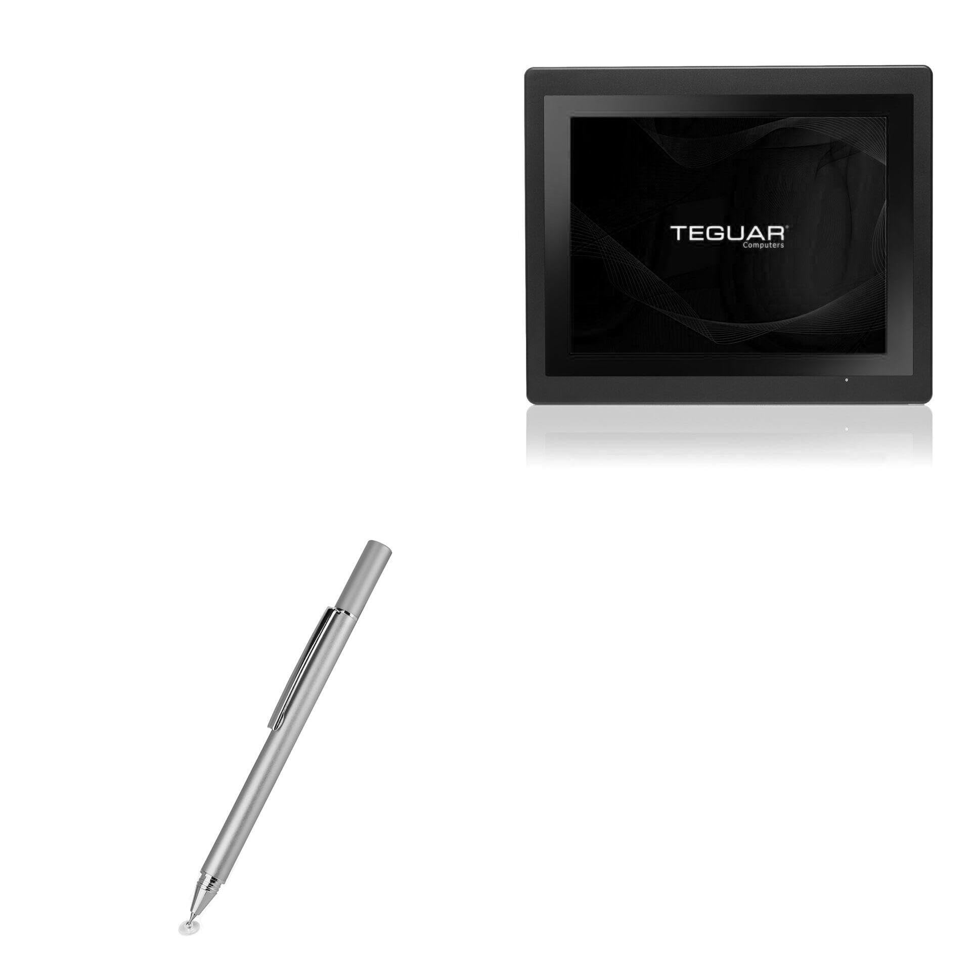 BoxWave Stylus Pen Compatible with Teguar TP-4810-15 - FineTouch Capacitive Stylus, Super Precise Stylus Pen - Metallic Silver