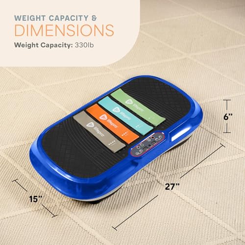 Lifepro Waver Vibration Plate Exercise Machine for Lymphatic Drainage, Muscle Activation, Full-Body Workout Vibrating Platform with Loop Bands, Fitness Equipment for Strength Toning & Fat Loss - Image 7