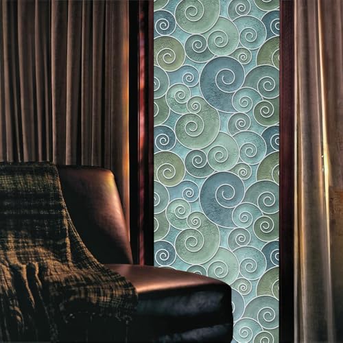 Vinilo Decorativo Azul Geométrico 40x300 cm miniatura 2