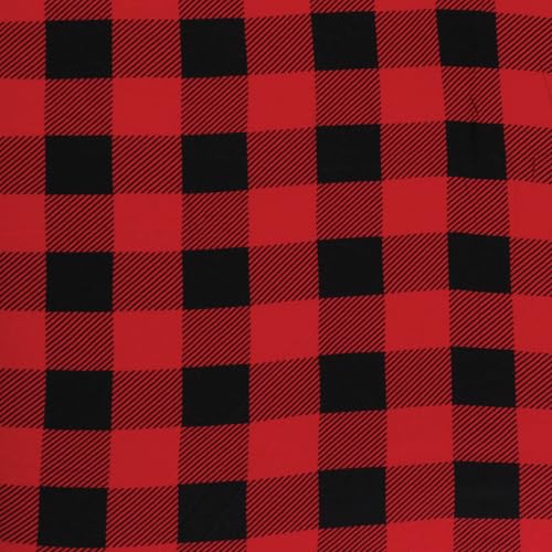 Image of Hudson Baby Unisex Baby Cotton Fitted Crib Sheet, Buffalo Plaid, One Size