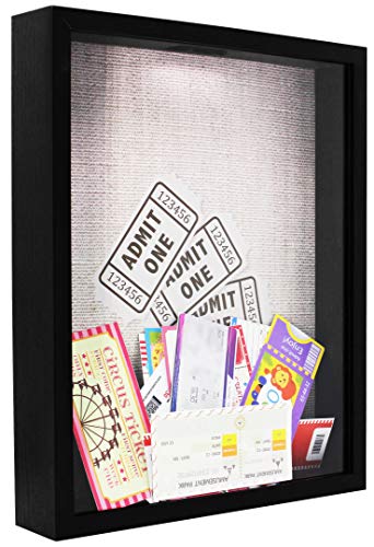 image for Space Art Deco 11x14 Black Shadow Box Frame - Shadow Box Display Case 