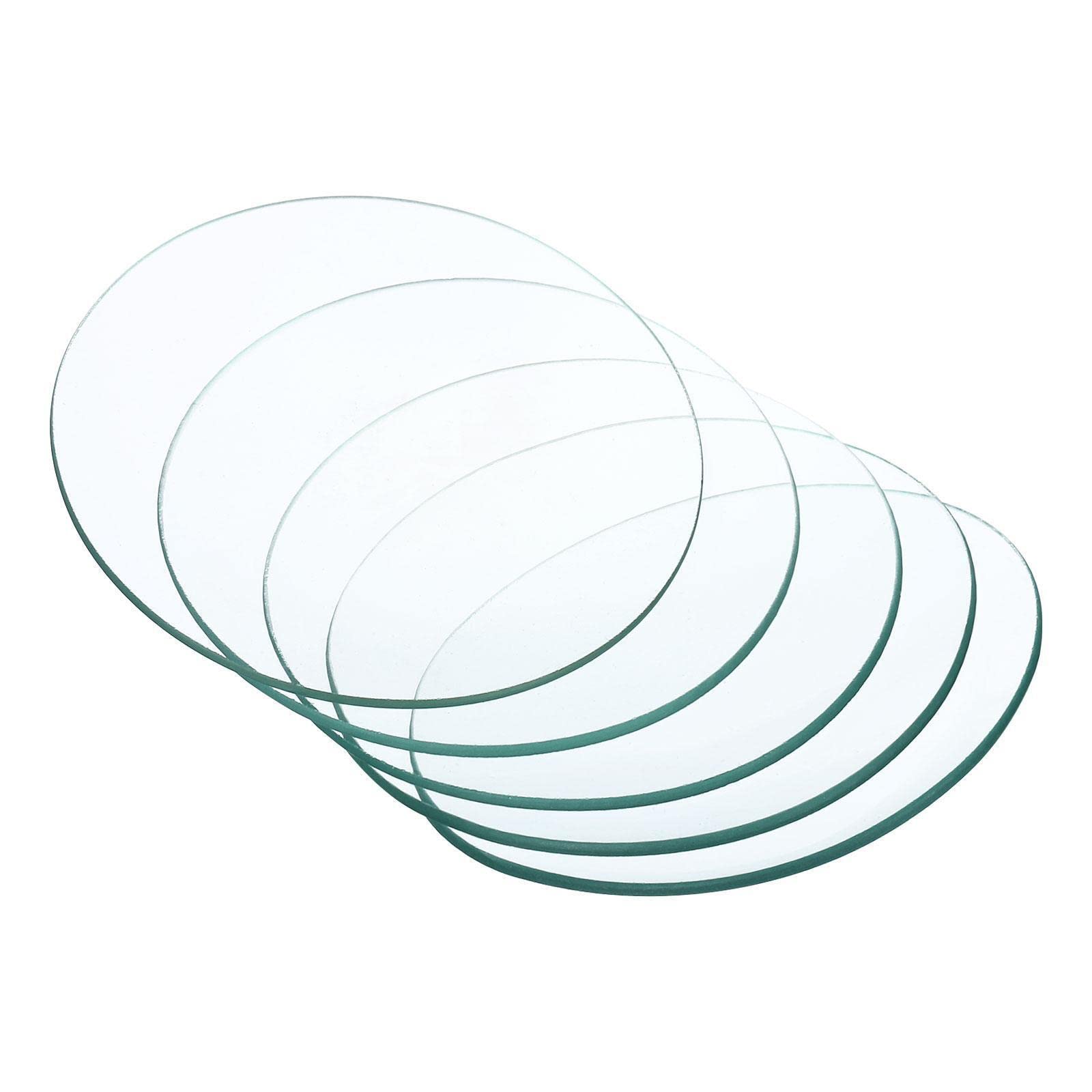 Tool parts 80 Mm Diameter Watch Glass - 6 Packs Beaker Cover Smooth Edges Chamfered Arc