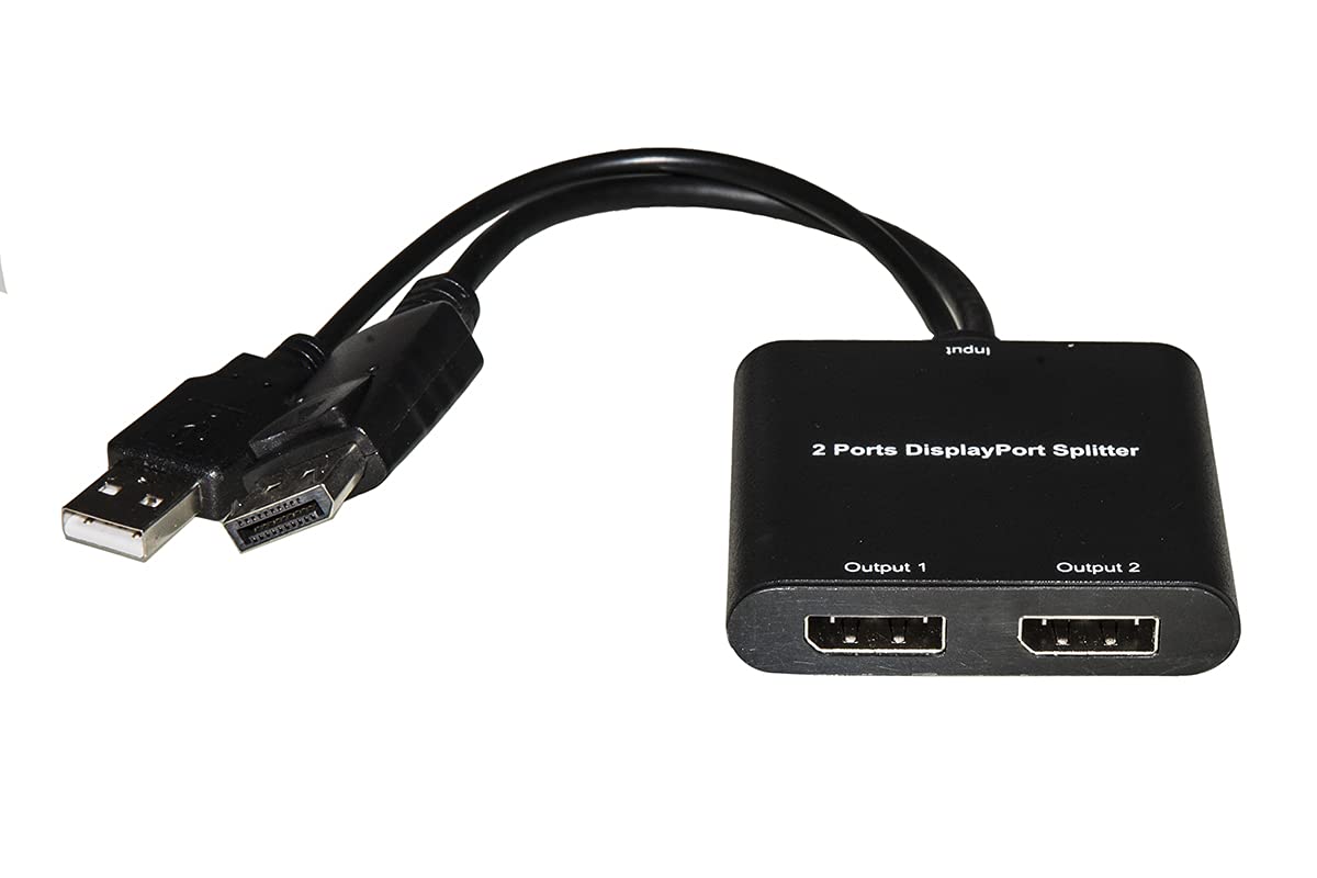 LINK LKADAT136 Splitter 2 DISPLAYPORT MIT USB-Stromversorgung und MST-Funktion