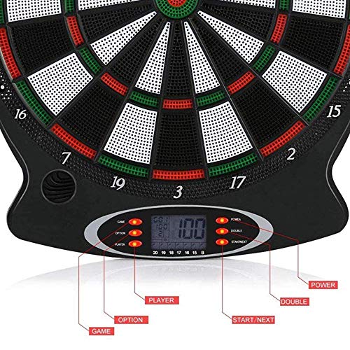 Tableau de fléchette électronique avec écran LCD et pointes de fléchettes soft - 5