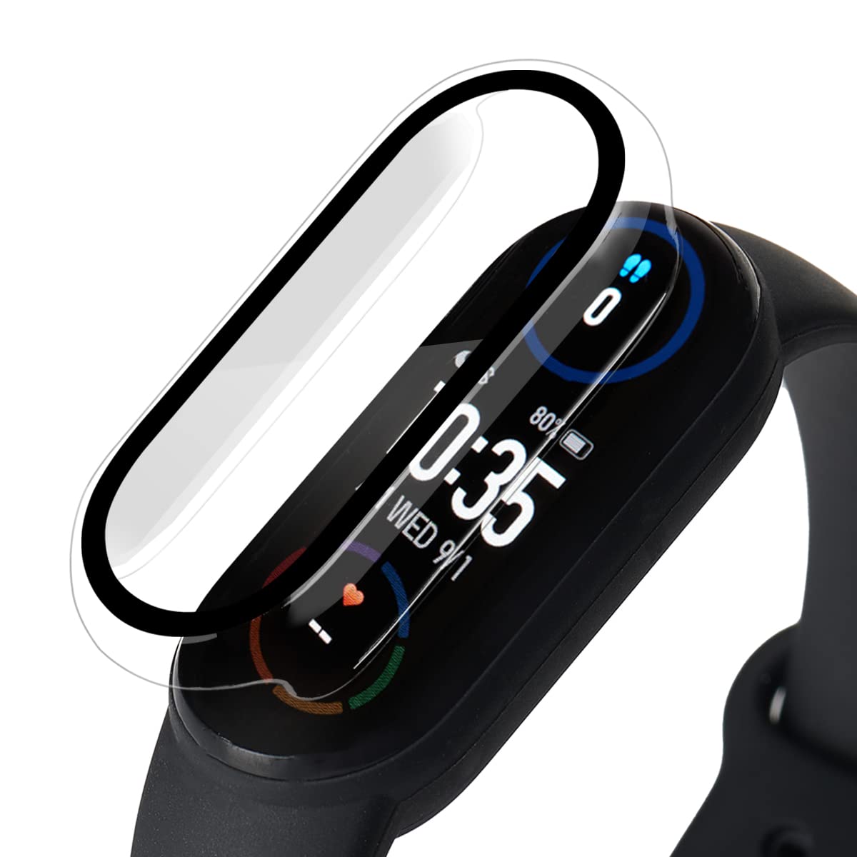 SimpleThings for Xiaomi mi Band 6 Screen Protector, Protective Case with  Built-in PET Screen Protector for 5/4/3/nfc and Amazfit Band 5, HD Clarity  and Scratches Resistant, Transparent: Screen Protectors: Amazon.com.au